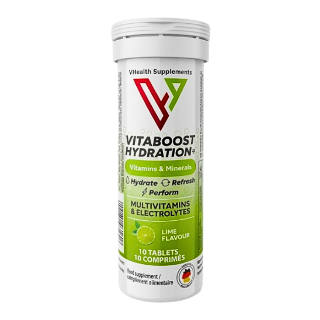 Vhealth Vitaboost Hydration+ Multivitamines Électrolytes 10 Comprimés