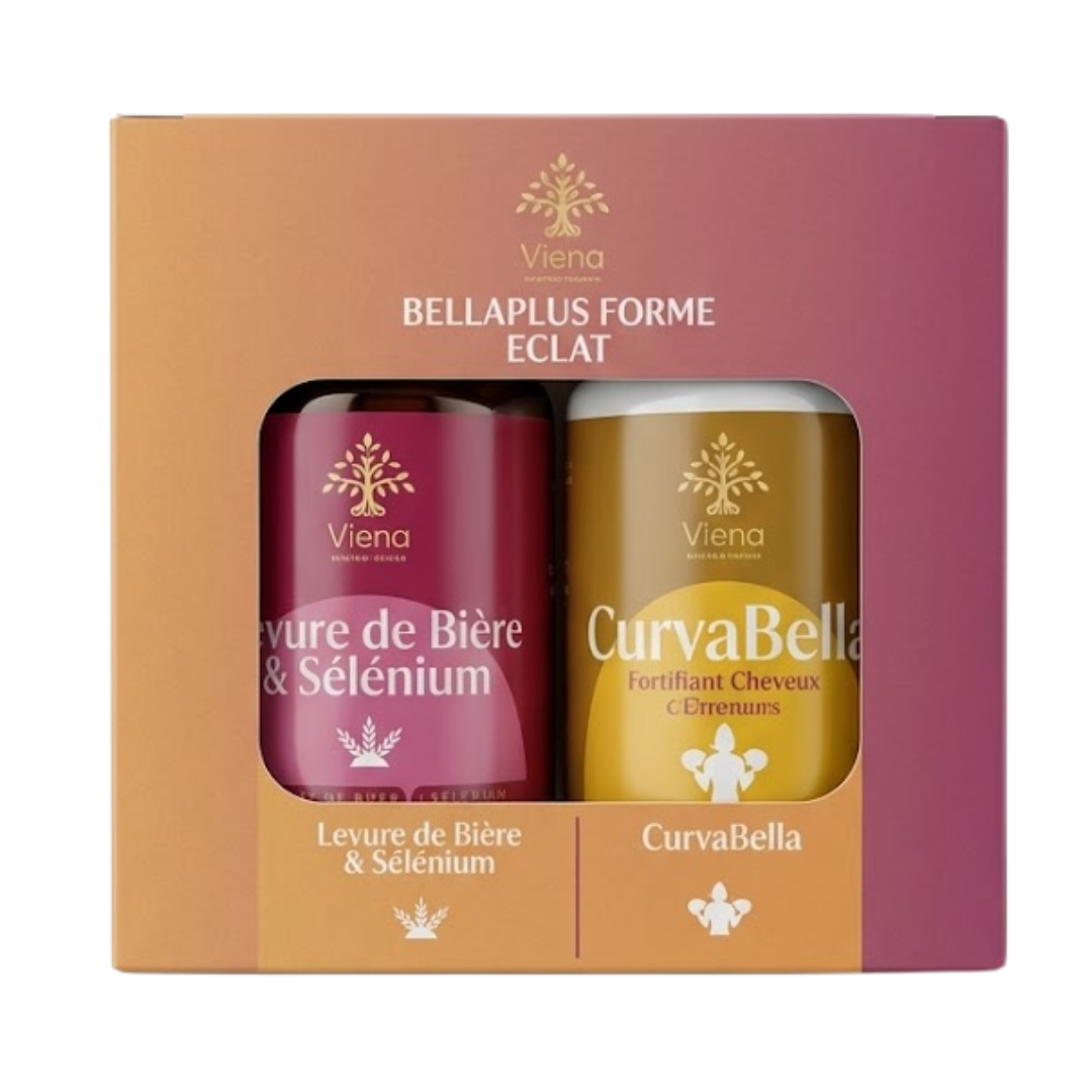 Vilena pack Bella Plus Levure de Bière et CurvaBella, coffret de deux flacons