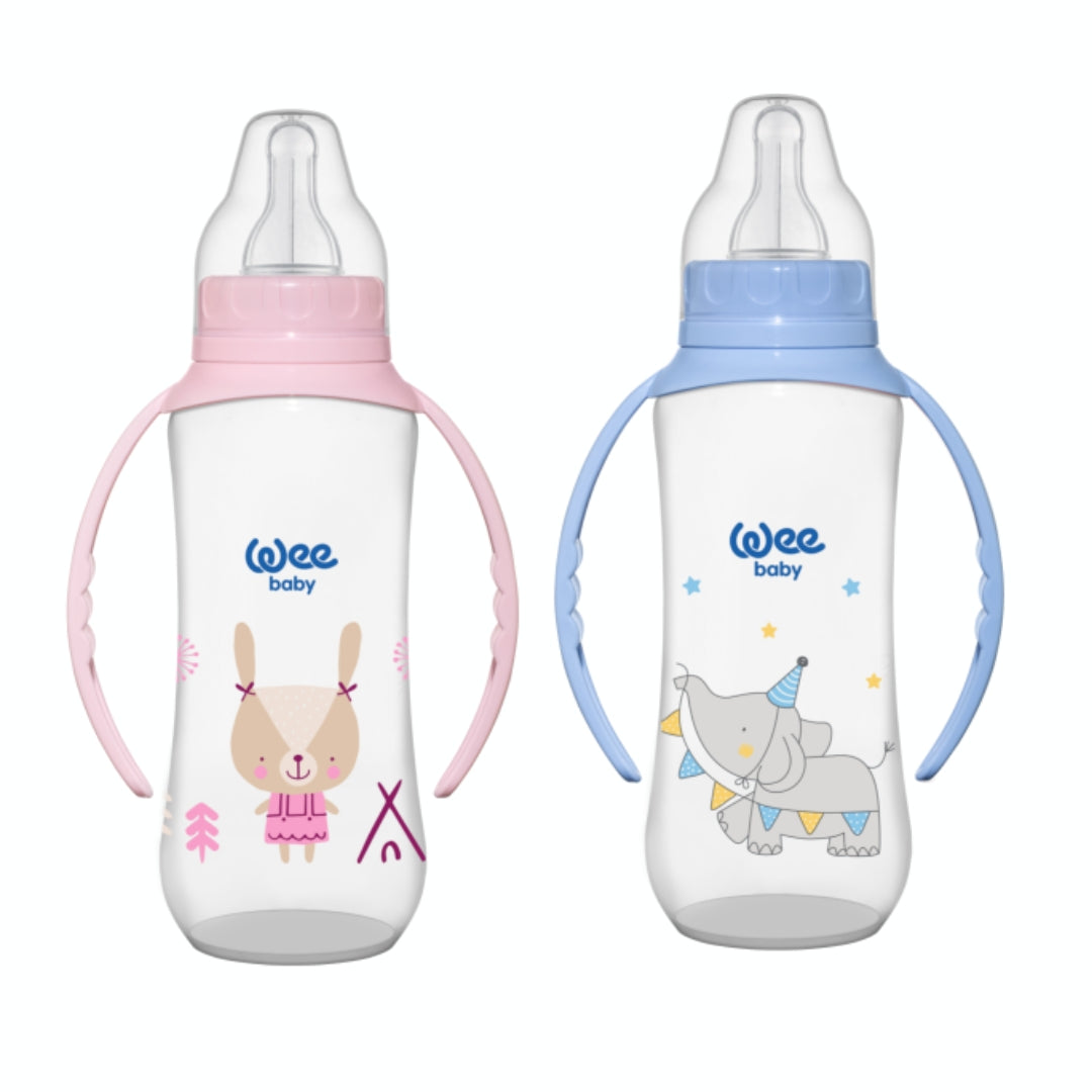 WeeBaby Biberon Classic Poignées 150 ml Bébé 6-18 mois