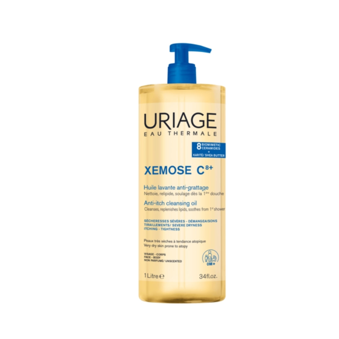 Uriage Xémose زيت منظف للبشرة شديدة الجفاف 1 لتر