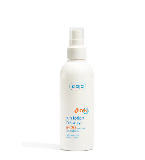 ZIAJA بخاخ لوشن واقي شمس بعامل حماية SPF30 سعة 170 مل - حماية من الشمس للجسم