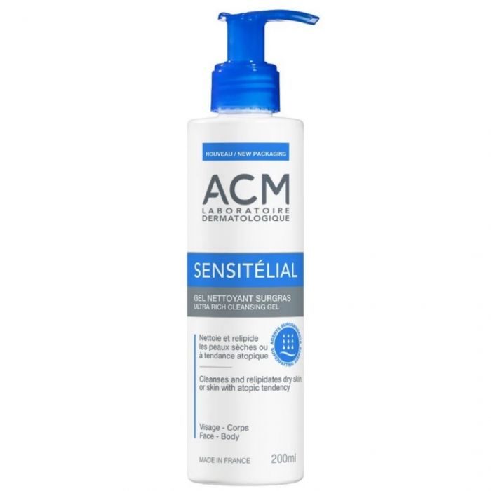 ACM Sensitelial Gel Nettoyant Peaux Atopiques 200ml