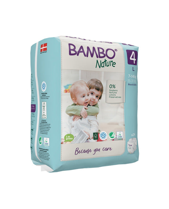 Bambo Nature Couches Taille 4 Bébé 7-14kg 48 unités