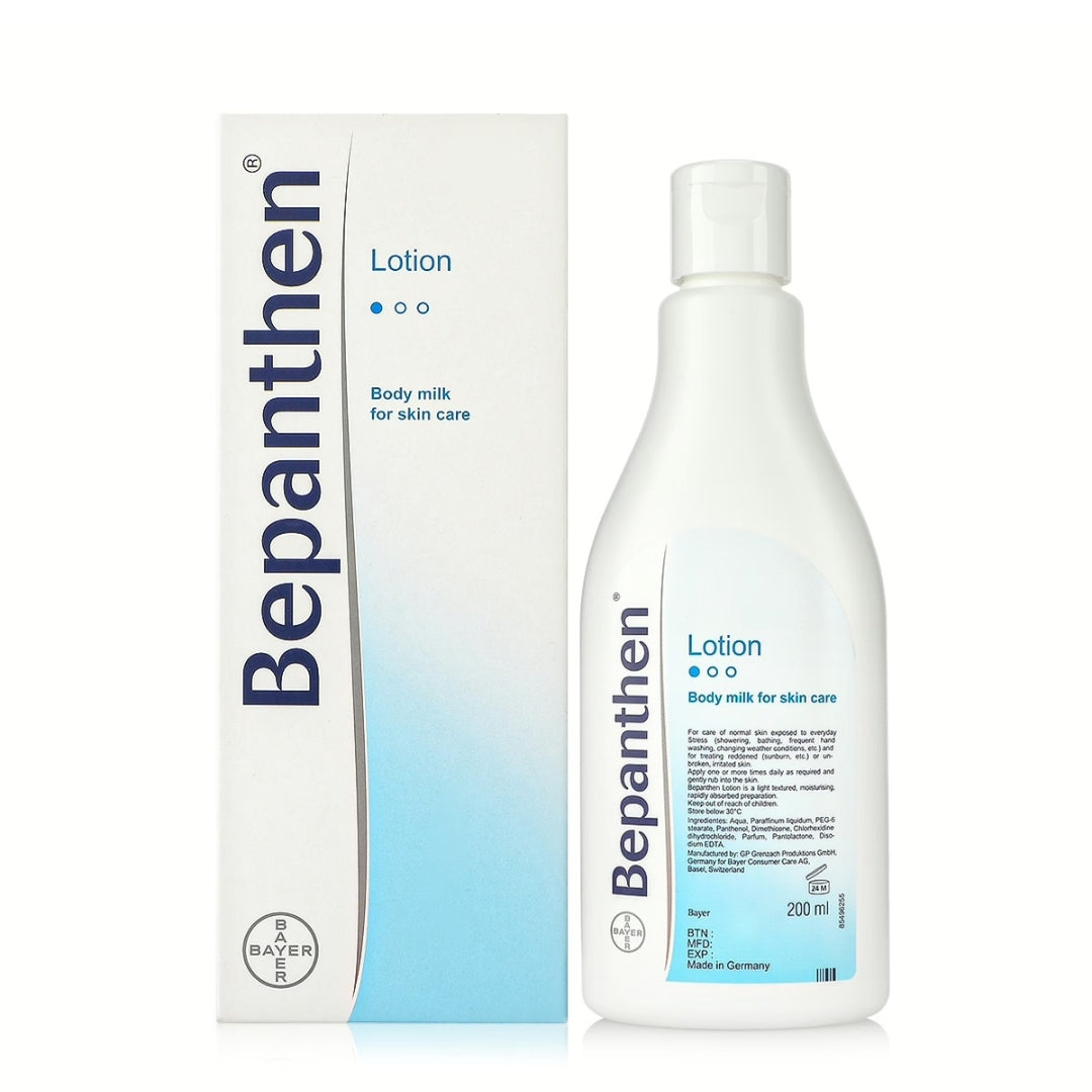 Bepanthen Lotion Corps Réparatrice Peaux Très Sèches 200ml