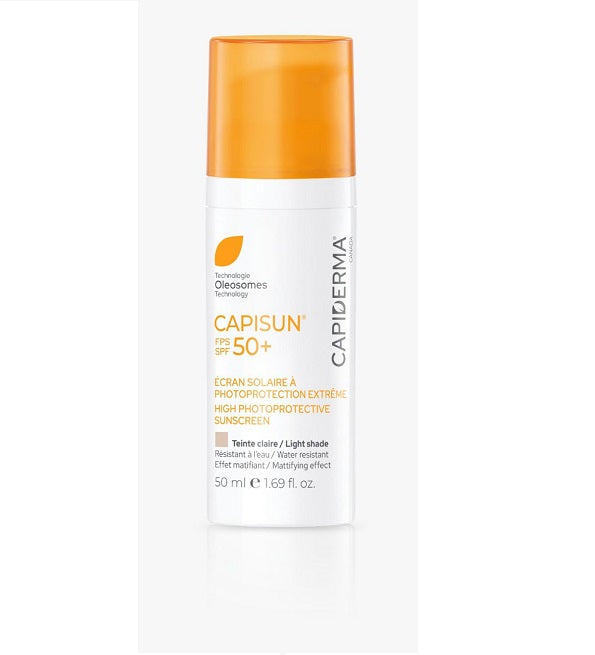 Capiderma - Capisun Écran Solaire Teinté Claire SPF50+ 50ml