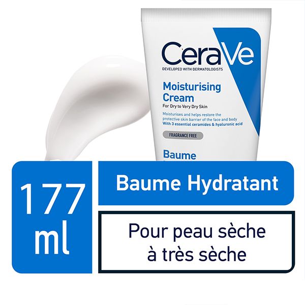 CeraVe Baume Hydratant PS 177ml + Crème Lavante + Baume Essai