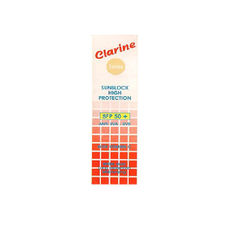 Clarine Écran Teinté SPF50 Protection Solaire 50ml