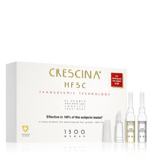 Crescina HFSC 1300 أمبولات ضد تساقط الشعر للنساء 20 أمبولة