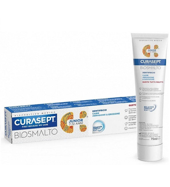 Curasept Biosmalto Dentifrice Junior 7-12 ans 75ml