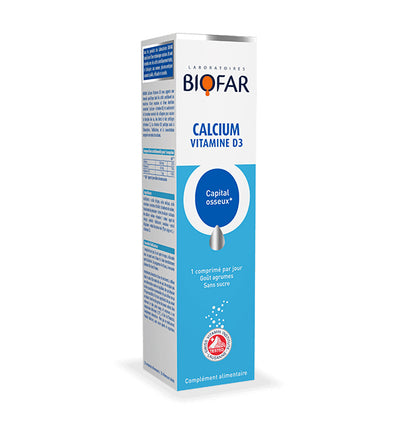 BIOFAR Calcium D3 20 كبسولة - رأس مال العظام