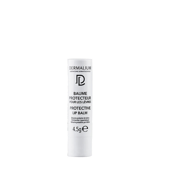 Dermalium baume protecteur lèvres 4,5 g, stick blanc, soin des lèvres sèches et gercées