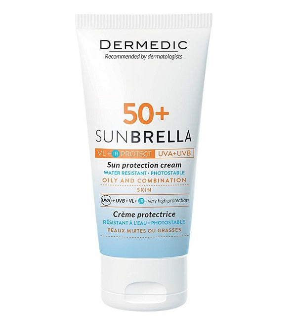Dermedic واقي شمس للوجه SPF50+ للبشرة الدهنية 50 مل