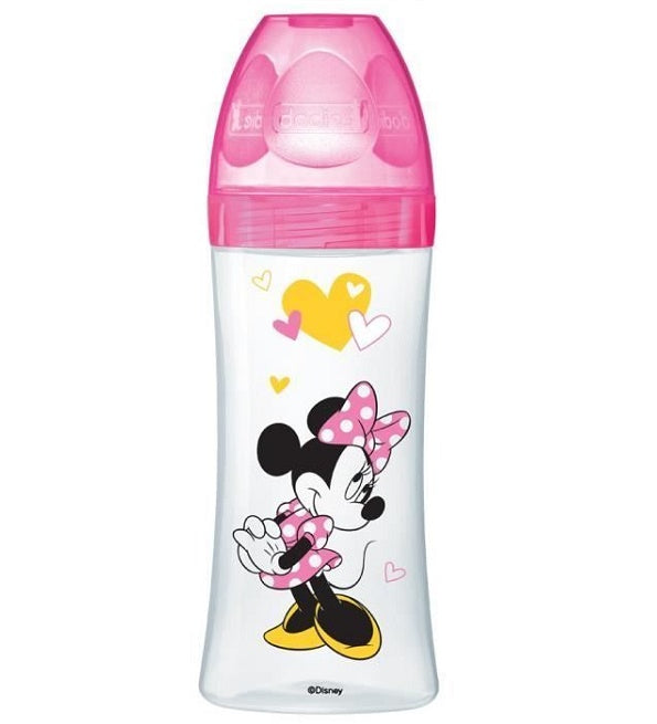 Dodie Biberon Initiation+ Minnie Fushia 330ml Bébé 6 mois