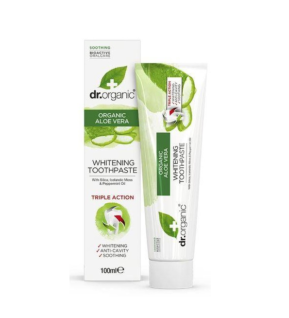 Dr Organic Dentifrice à l’Aloe Vera 100Ml