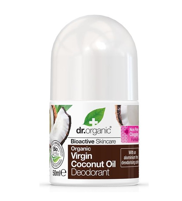 Dr Organic Déodorant à l’Huile de Noix de Coco Vierge 50Ml