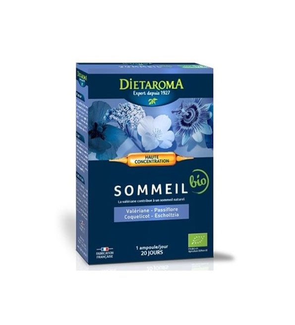 Dietaroma Sommeil 20 Ampoules 10ml Complément Alimentaire Détente