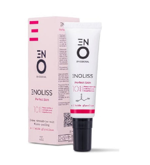 Enoliss Perfect Skin 10 AHA Crème Rénovatrice Nuit Micro-Peeling 30ml