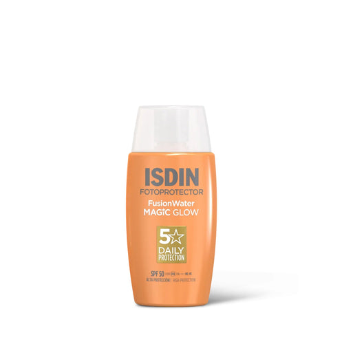 ISDIN - Fusion Water Magic Glow SPF50 Crème Solaire Visage Effet Lumineux 50ml