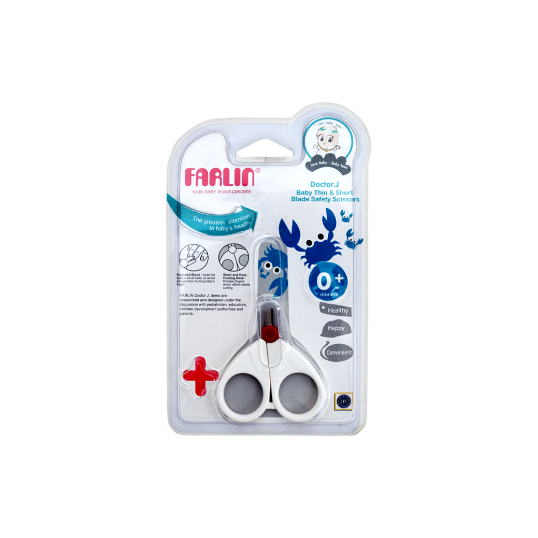 Farlin Ciseaux Lame Courte BF-160B Hygiène Ongles Bébé