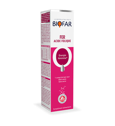 BIOFAR حديد وحمض الفوليك 20 كبسولة