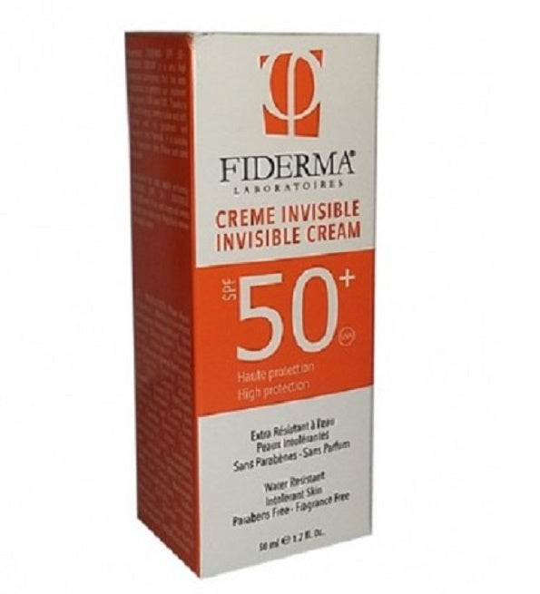 Fiderma Crème Écran SPF 50 Invisible 50ml