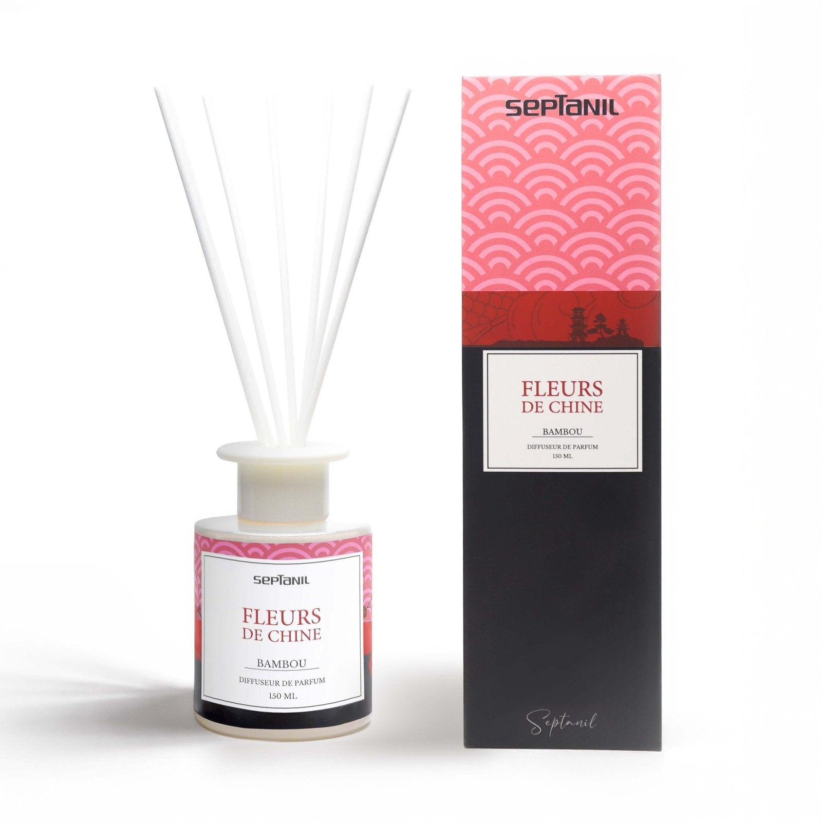 Septanil Diffuseur De Senteur En Bambou Fleur De Chine 150ml