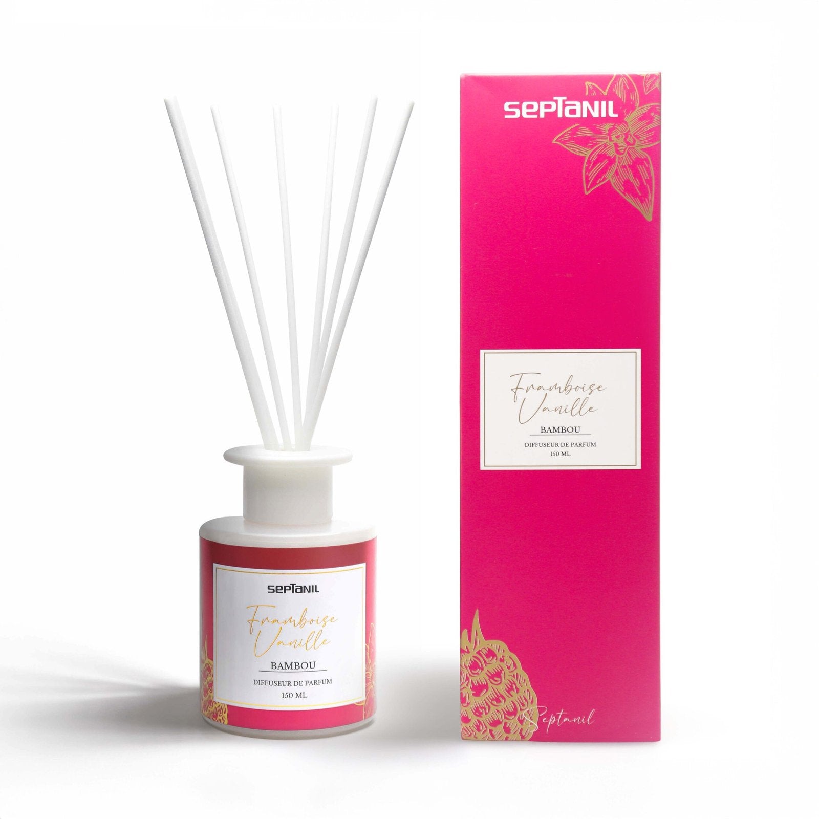Septanil Diffuseur De Senteur En Bambou Vanille Framboise 15
