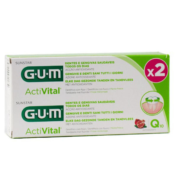 GUM ActiVital معجون أسنان جل - عبوتان سعة 75 مل