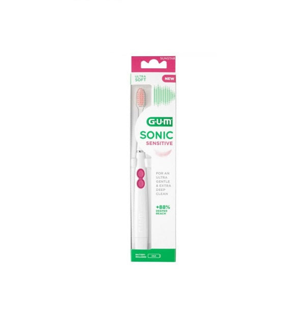 GUM فرشاة أسنان سونيك الحساسة فائقة النعومة 4101