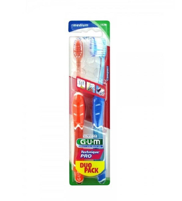 GUM فرشاة أسنان Pro Duo التقنية ناعمة 1525