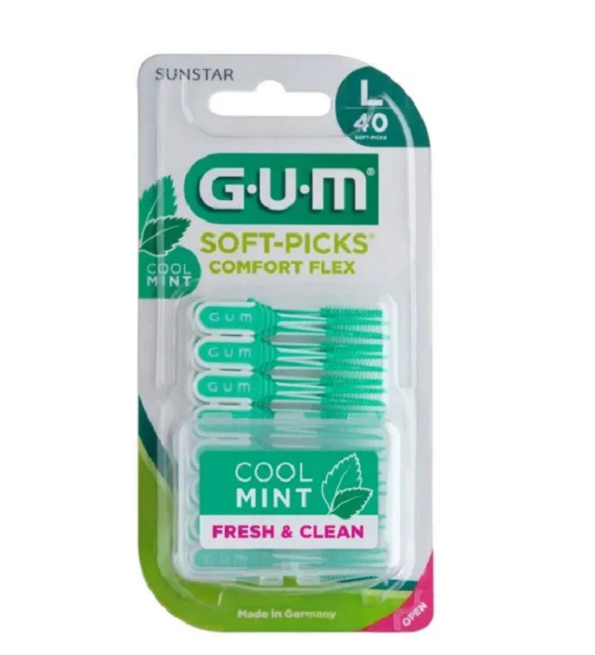 GUM Soft-Pick Comfort Flex بالنعناع كبير