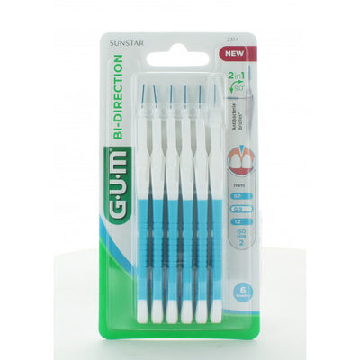 GUM Proxabrush Coniq-Micro Fine 2314M6 فرشاة أسنان بين الأسنان 0.9 ملم