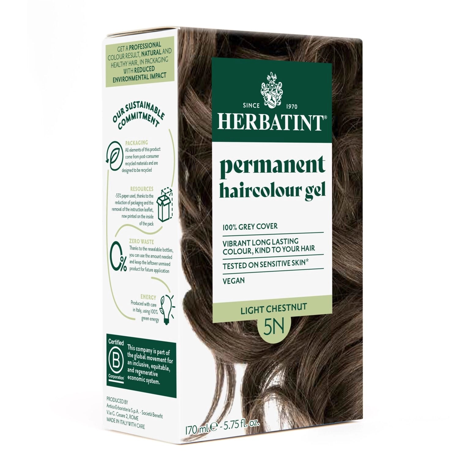 Herbatint Soin Colorant Permanent 5N Châtain Clair 150ml