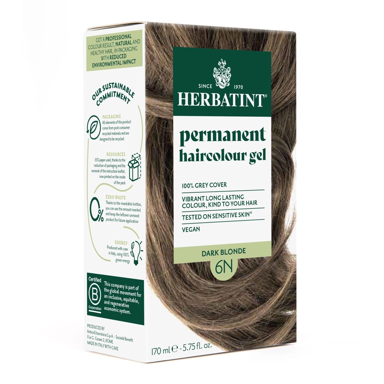 Herbatint Soin Colorant Permanent 6N Blond Foncé 150ml