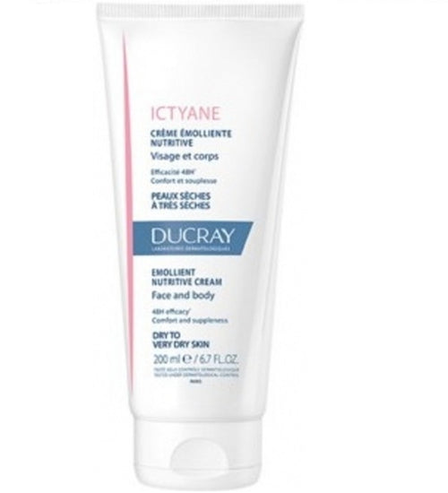 Ducray Ictyane Crème Émolliente Nutritive Visage et Corps 200ml