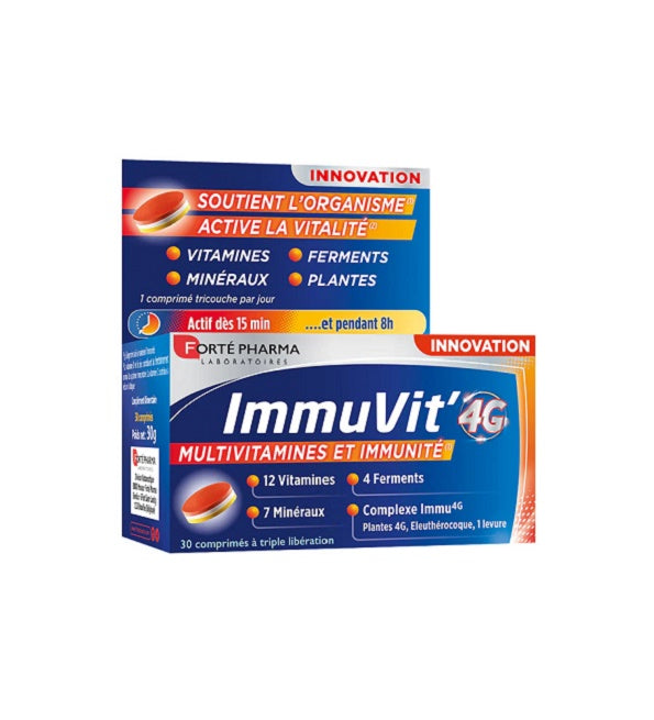 Forte Pharma ImmuVit'4G Immunité 30 comprimés