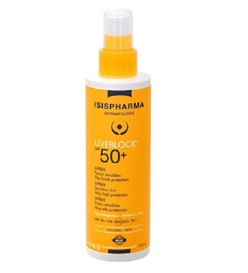 IsisPharma Uveblock SPF50+ Spray Protection Solaire Corps 200ml
