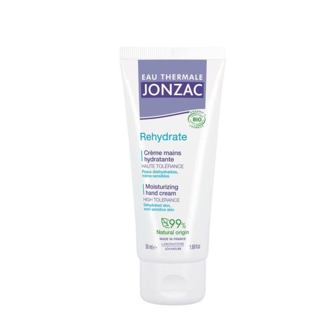 Eau Thermale Jonzac Rehydrate crème mains hydratante 50 ml, tube, mains sèches