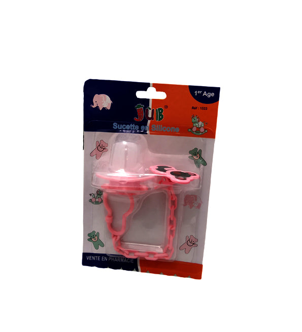 Juniors Sucette en Silicone 1er Âge avec Clips
