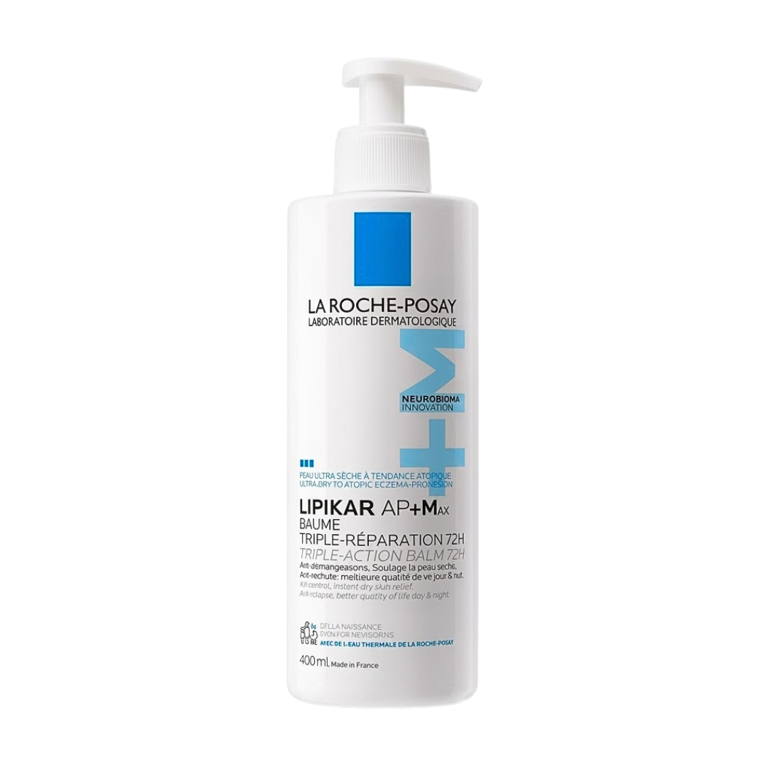 La Roche-Posay Lipikar Baume AP+M 200ml et Syndet AP+ 100ml — duo peaux sèches atopiques