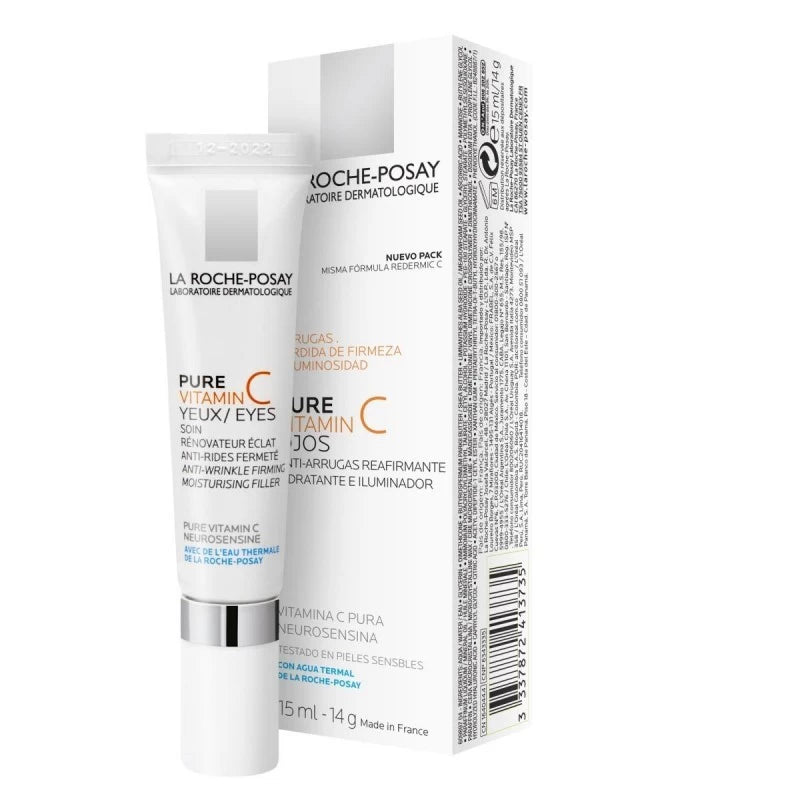 La Roche-Posay Pure Vitamine C Yeux 15ml — soin anti-rides contour des yeux peau sensible