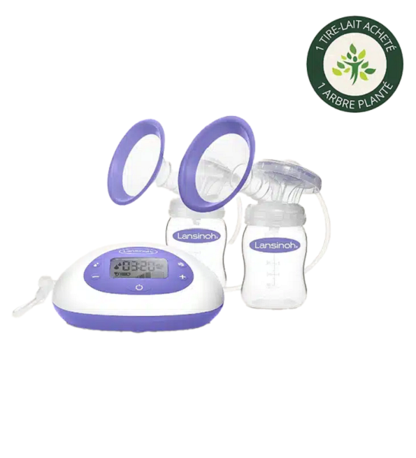 شفاط حليب كهربائي مزدوج 2 في 1 من لانسينوه