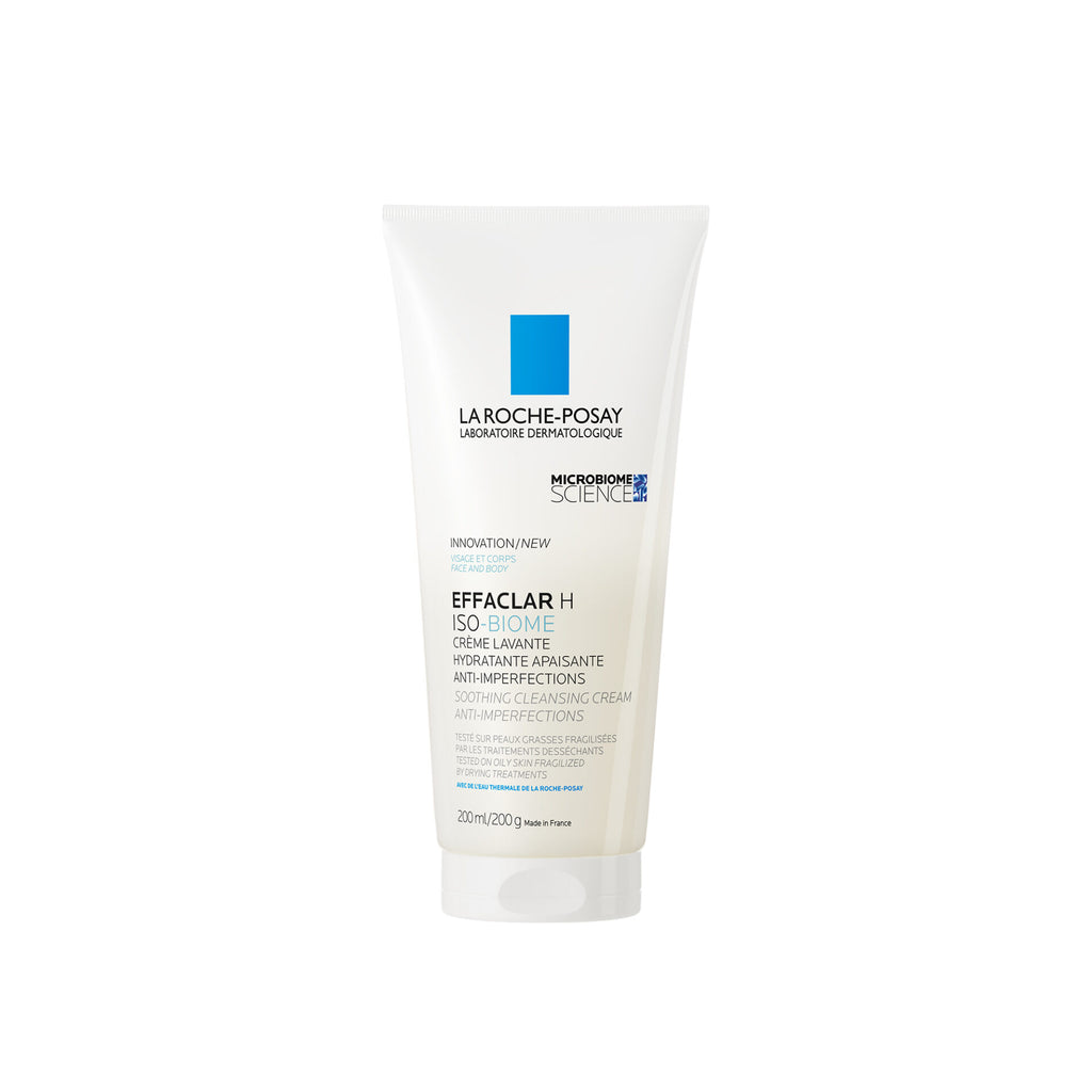 La Roche-Posay Effaclar H ISO-BIOME Crème Nettoyante 200ml — nettoyant doux peau sèche acnéique Maroc