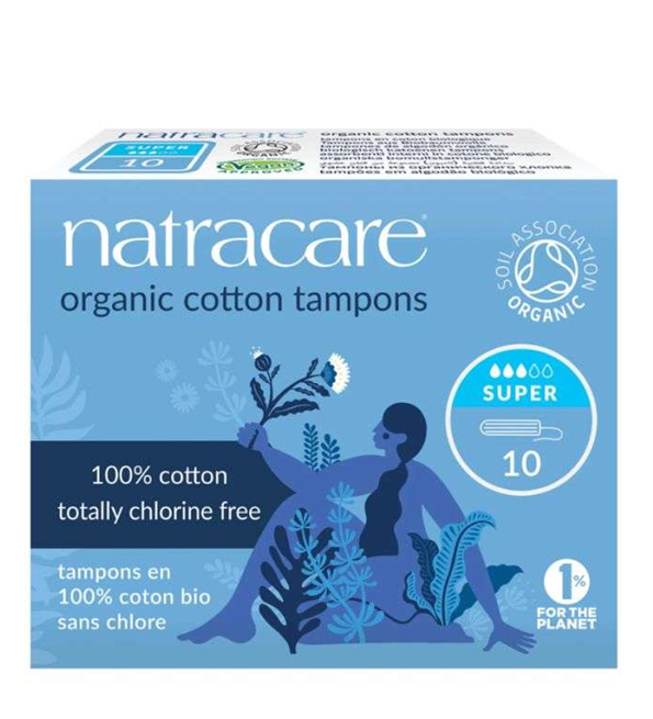 Super Care Natracare Tampons Super Sans Applicateur 10 unités