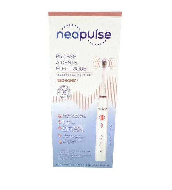 فرشاة الأسنان الكهربائية Neopulse Neosonic البيضاء