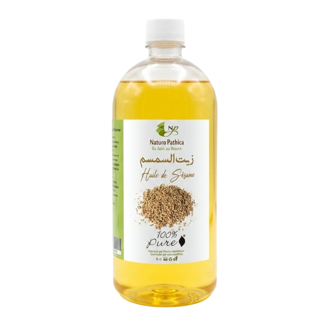 Naturo Pathica huile de sésame 100 % pure, flacon de 1 litre