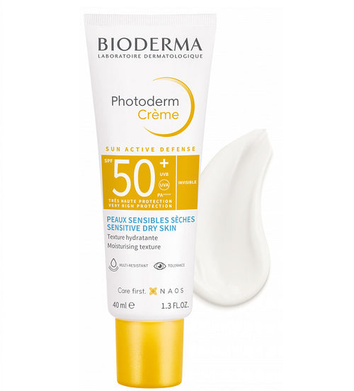 Bioderma Photoderm Écran Crème Invisible SPF50+ 40ml — protection solaire peau sensible climat marocain