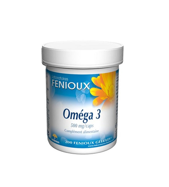 Fenioux Omega 3 500mg Santé Cardiovasculaire 200 Capsules
