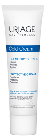 Uriage Cold Cream Crème Protectrice 100ml — tube, peaux très sèches visage et corps