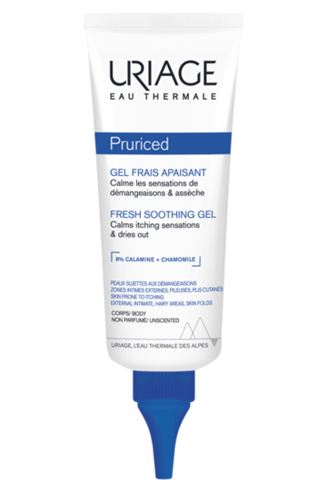 Uriage Pruriced Gel Frais Apaisant 100ml — tube, démangeaisons des plis